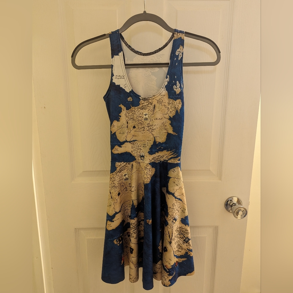 Blackmilk XS (Long Torso) Westeros Reversible Skater Dress